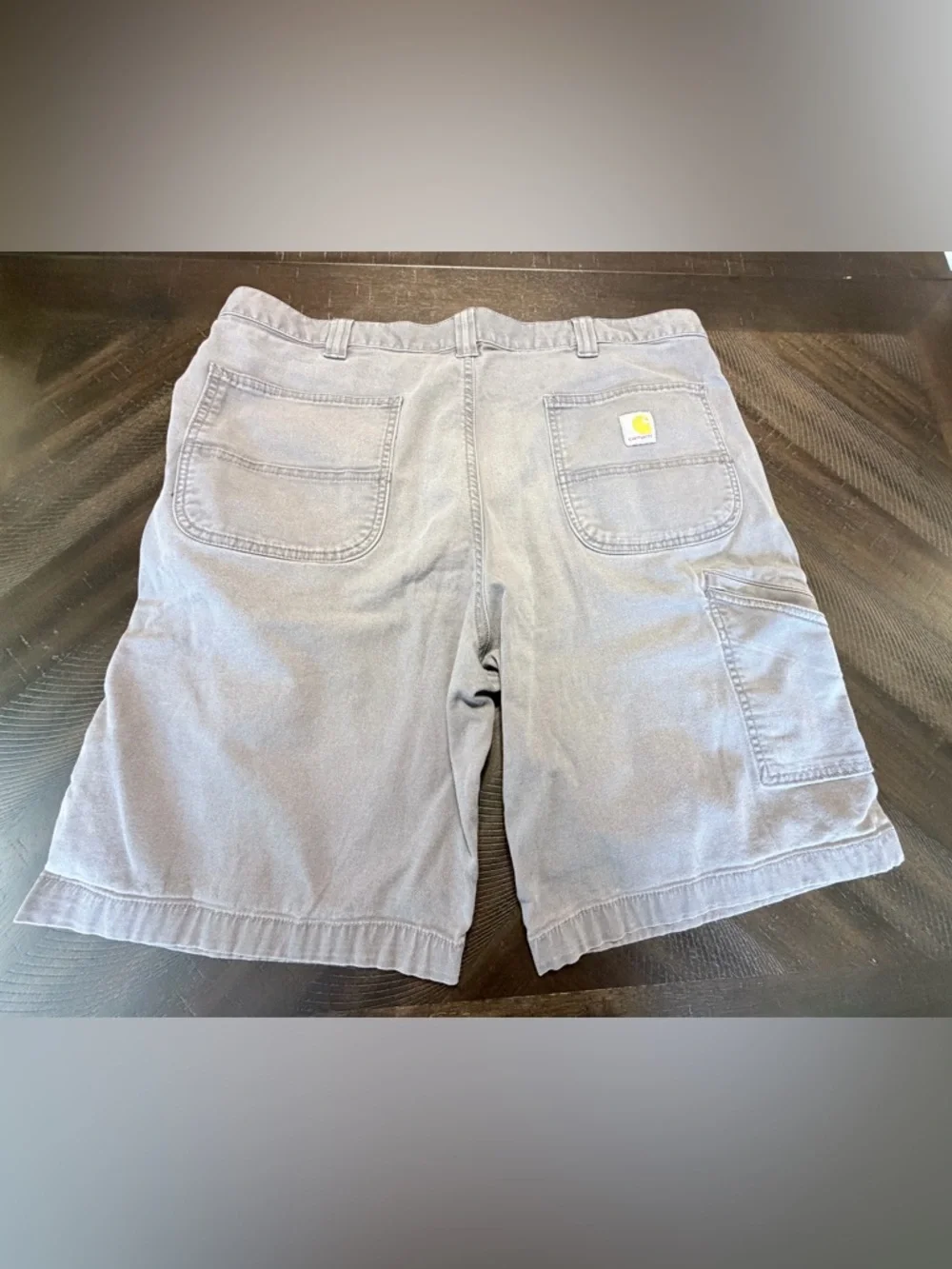CARHART Rugged Flex Relaxed Fit Work Shorts Gray Men’s Size 38 Utility - Picture 2 of 7